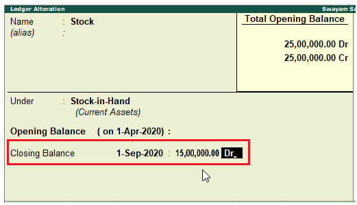 Reports on Financial Statements in TallyERP9